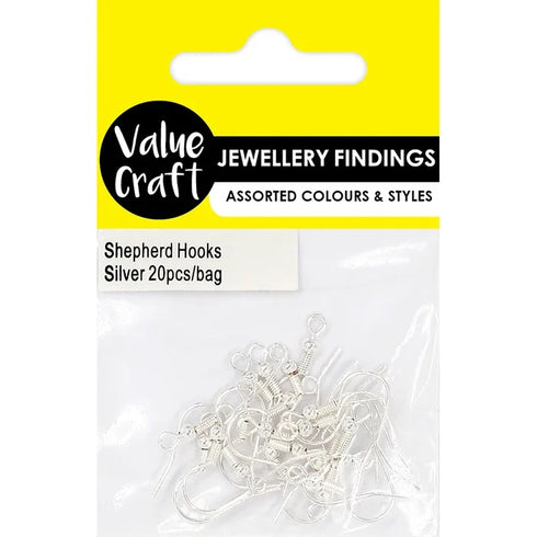 Silver Colour Shepherd Earring Hooks